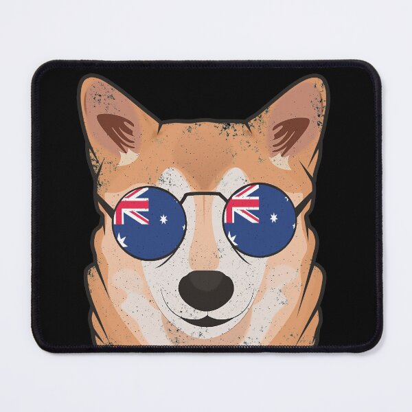 Item preview, Vintage Patriotic Shiba Inu Australian Flag designed and sold by feether-store.