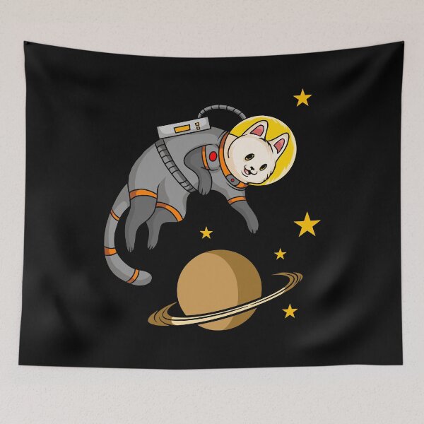 Item preview, Cat Astronaut Floating in Space designed and sold by franktact.