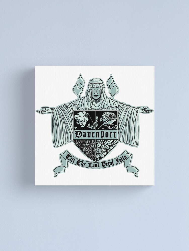 Thumbnail 1 of 3, Canvas Print, Davenport Family Crest in Sage designed and sold by BYOMech.