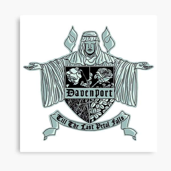 Davenport Family Crest in Sage Canvas Print