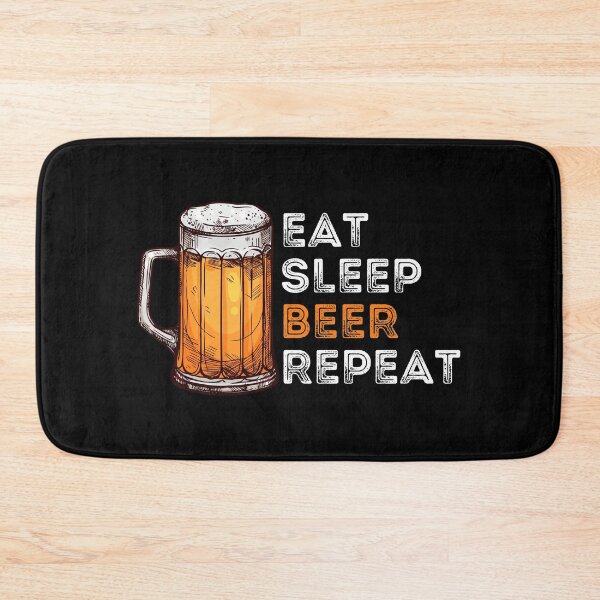 Item preview, Eat Sleep Beer Repeat, Eat Sleep Craft Beer Repeat, Funny Beer Lover Print designed and sold by Auntieck.