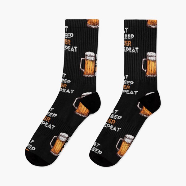 Item preview, Eat Sleep Beer Repeat, Eat Sleep Craft Beer Repeat, Funny Beer Lover Print designed and sold by Auntieck.