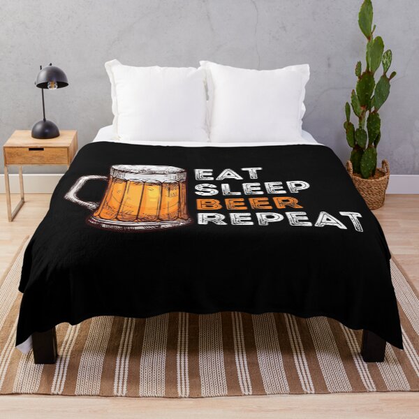 Item preview, Eat Sleep Beer Repeat, Eat Sleep Craft Beer Repeat, Funny Beer Lover Print designed and sold by Auntieck.