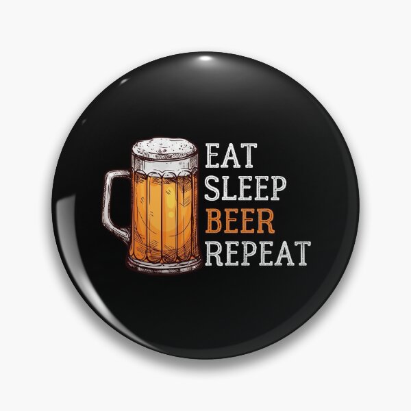 Item preview, Eat Sleep Beer Repeat, Eat Sleep Craft Beer Repeat, Funny Beer Lover Print designed and sold by Auntieck.