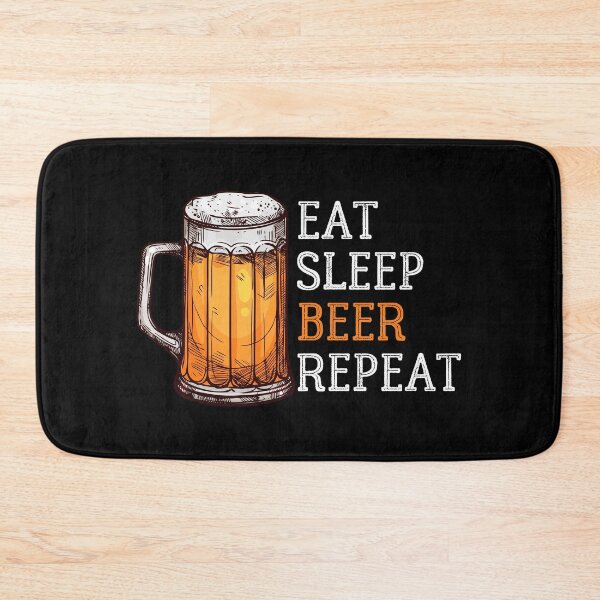 Item preview, Eat Sleep Beer Repeat, Eat Sleep Craft Beer Repeat, Funny Beer Lover Print designed and sold by Auntieck.