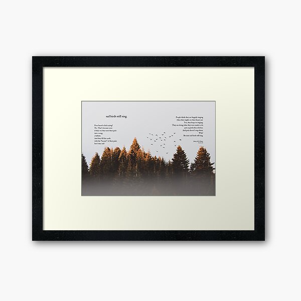 sad-poetry-framed-prints-for-sale-redbubble