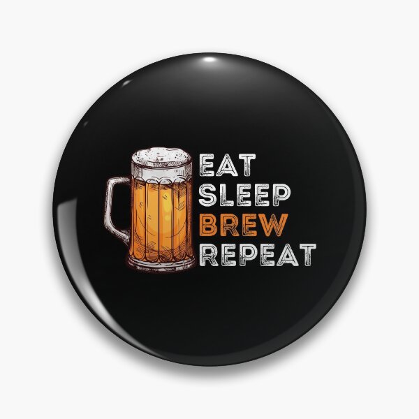 Item preview, Eat Sleep Brew Repeat, Eat Sleep Craft Beer Repeat, Funny Beer Lover Print designed and sold by Auntieck.