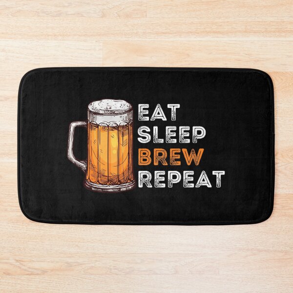 Item preview, Eat Sleep Brew Repeat, Eat Sleep Craft Beer Repeat, Funny Beer Lover Print designed and sold by Auntieck.