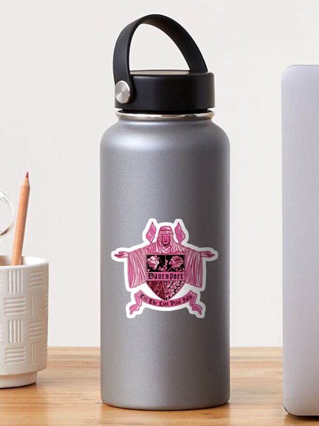 Thumbnail 1 of 3, Sticker, Davenport Family Crest in Pink designed and sold by BYOMech.