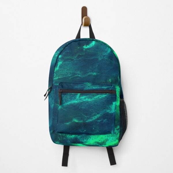 Item preview, Marble blue teal turquoise green abstract pattern designed and sold by cutecrazytshirt.