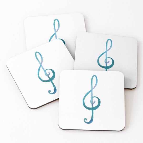 Item preview, Treble-clef white designed and sold by DiBeauteous.