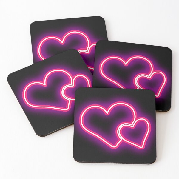 Item preview, Neon hearts designed and sold by Seoul26.