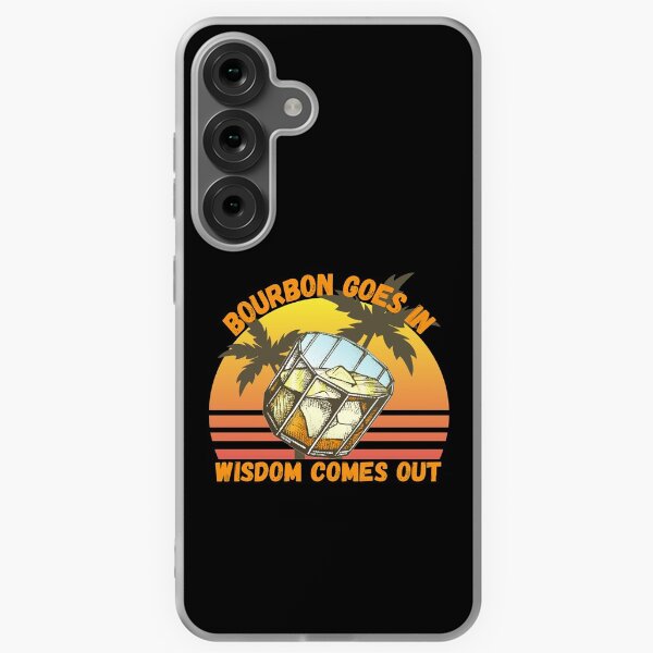 Item preview, Bourbon Goes In Wisdom Comes Out  Sunset Viintage T-Shirt designed and sold by LJ4EVER.