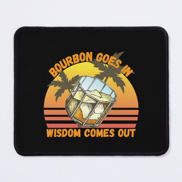 Item preview, Bourbon Goes In Wisdom Comes Out  Sunset Viintage T-Shirt designed and sold by LJ4EVER.