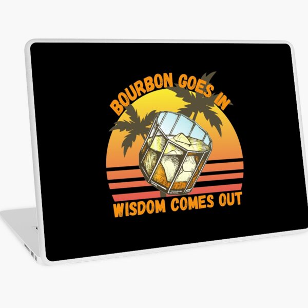 Item preview, Bourbon Goes In Wisdom Comes Out  Sunset Viintage T-Shirt designed and sold by LJ4EVER.