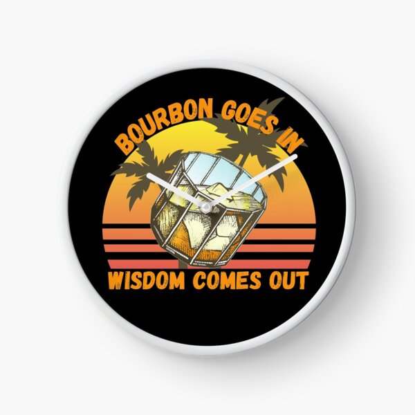 Item preview, Bourbon Goes In Wisdom Comes Out  Sunset Viintage T-Shirt designed and sold by LJ4EVER.