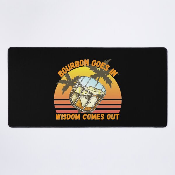 Item preview, Bourbon Goes In Wisdom Comes Out  Sunset Viintage T-Shirt designed and sold by LJ4EVER.