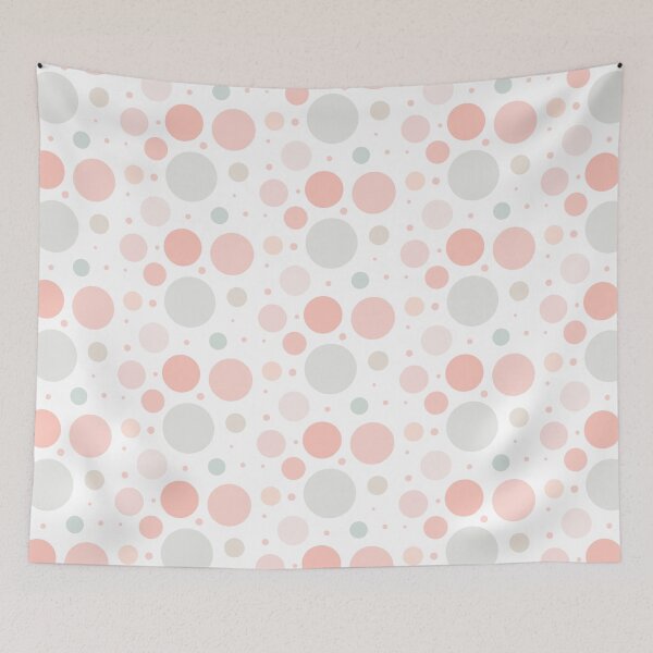 Item preview, Peachy lemon dotted pattern designed and sold by BlommaPie.