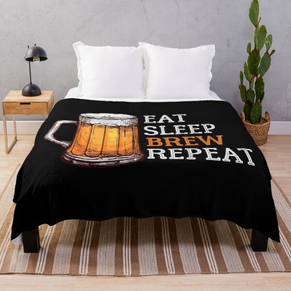 Item preview, Eat Sleep Brew Repeat, Eat Sleep Craft Beer Repeat, Funny Beer Lover Print designed and sold by Auntieck.