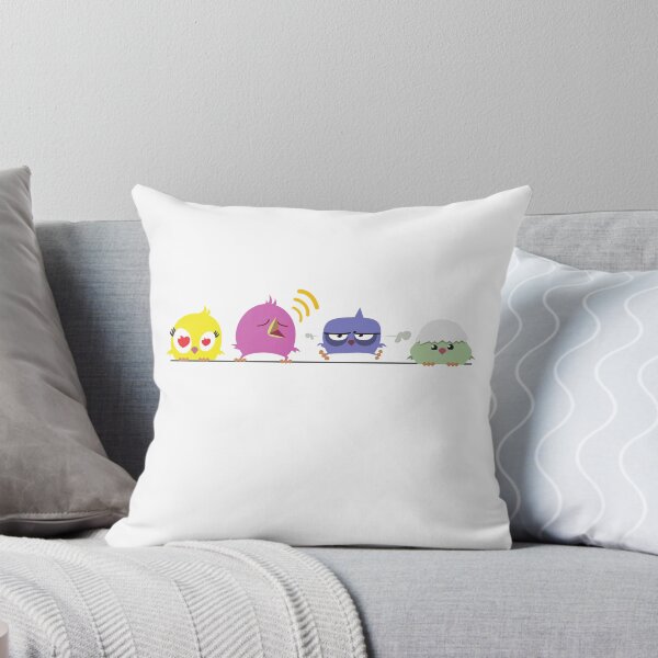 Item preview, Funny cartoon birds on pole designed and sold by Cute Art Design.