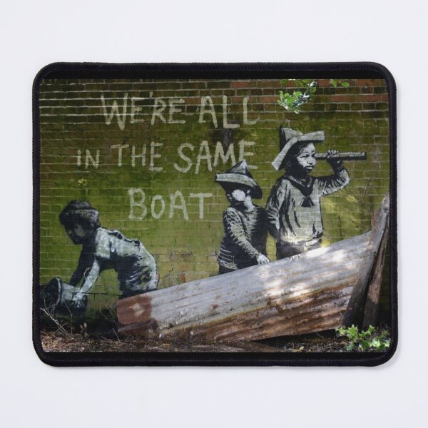 Item preview, Banksy We're All in The Same Boat - Lowestoft August 2021 designed and sold by IMPHives.