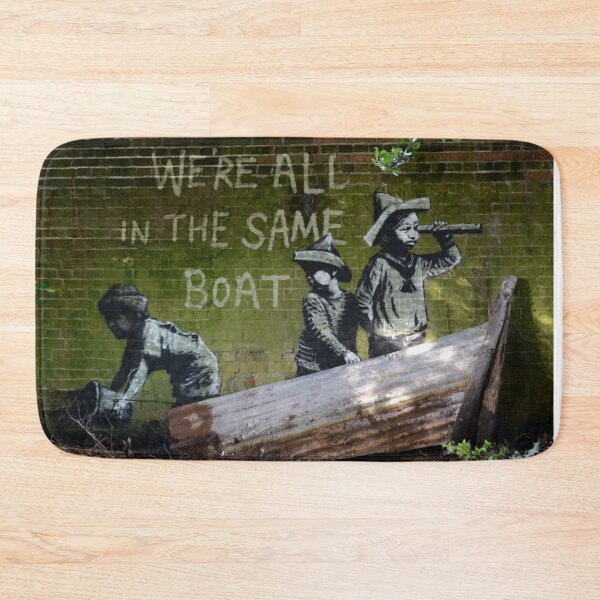 Item preview, Banksy We're All in The Same Boat - Lowestoft August 2021 designed and sold by IMPHives.