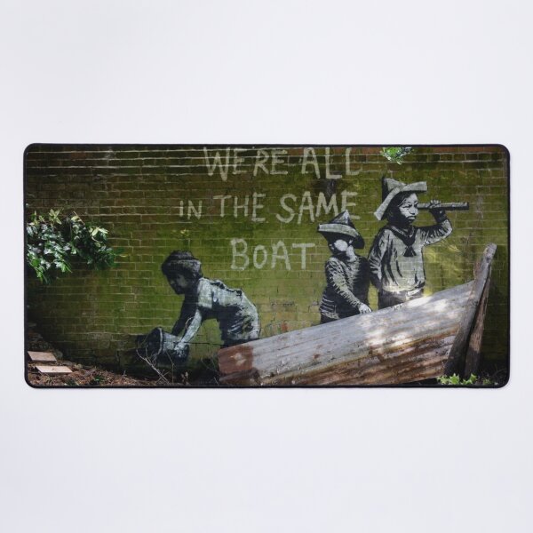Item preview, Banksy We're All in The Same Boat - Lowestoft August 2021 designed and sold by IMPHives.