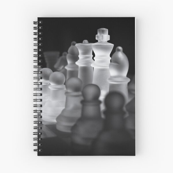 Item preview, White Glass Chess Pieces on Game Board designed and sold by Andreea Eva Herczegh.