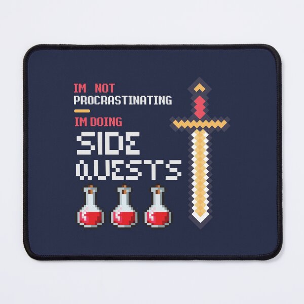Item preview, I'm Not Procrastinating I'm Doing Side Quests Gaming Potions and Swords designed and sold by nmcreationsshop.