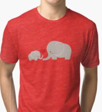 Baby and parent elephant with heart Vintage T-Shirt