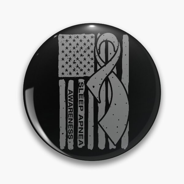 Item preview, Sleep Apnea Awareness Ribbon American Flag designed and sold by Tadmab.