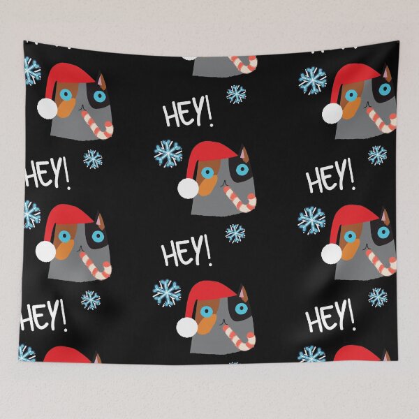 Item preview, cat seys hey, cat celebrates the new year with candy and red hat designed and sold by emotions23.