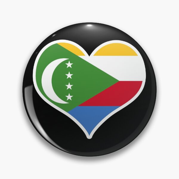 Item preview, Comoros Flag Heart designed and sold by PKHalford.