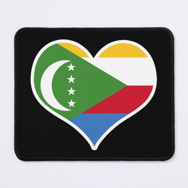 Item preview, Comoros Flag Heart designed and sold by PKHalford.