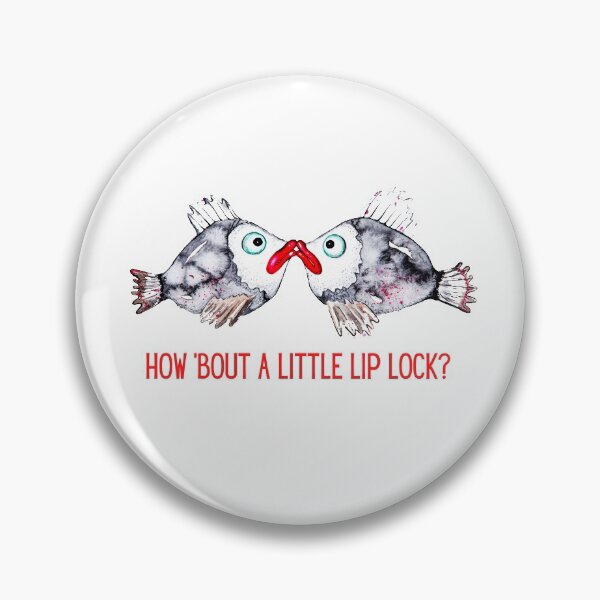 Item preview, Funny Fishes: How 'Bout A Little Lip Lock? designed and sold by artistoutfitter.
