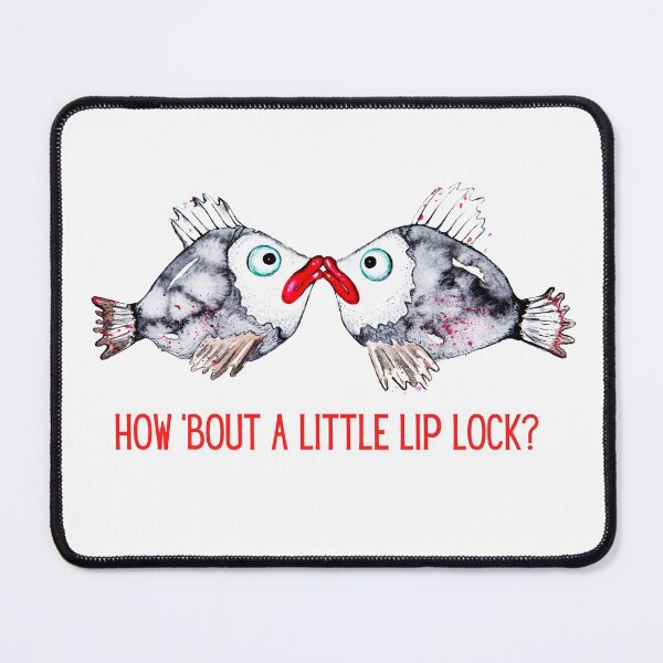 Item preview, Funny Fishes: How 'Bout A Little Lip Lock? designed and sold by artistoutfitter.