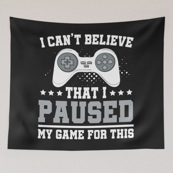 Item preview, I paused my game for this designed and sold by StarcyWol.