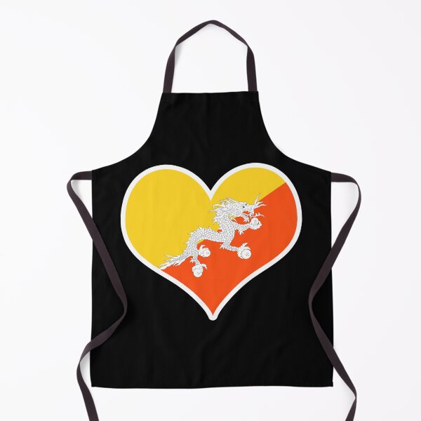 Item preview, Bhutan Flag Heart designed and sold by PKHalford.