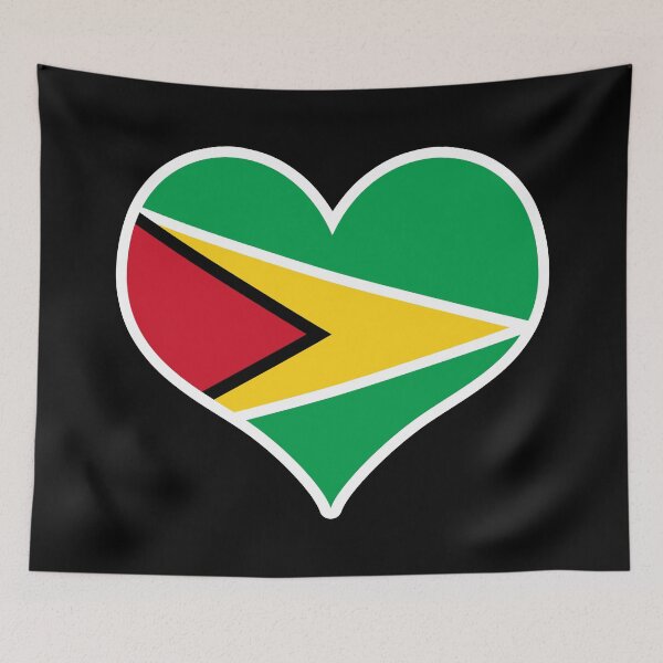 Item preview, Guyana Flag Heart designed and sold by PKHalford.