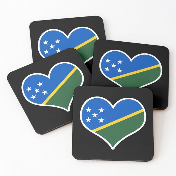 Item preview, Solomon Islands Flag Heart designed and sold by PKHalford.