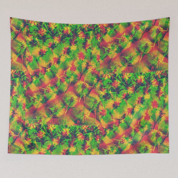 Item preview, Abtract cactus plants abstracting art  designed and sold by Tropical Blood.