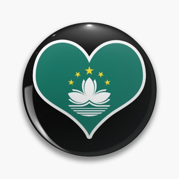 Item preview, Macau Flag Heart designed and sold by PKHalford.