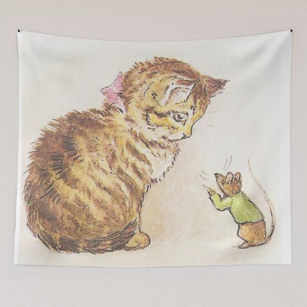 Item preview, Beatrix Potter The Story of Miss Moppet Cat and Mouse Illustration  designed and sold by Pinkmagenta.