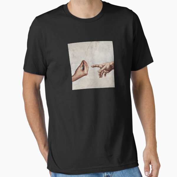 The Creation of Adam - Michelangelo - Italian Hand Gesture Essential T-Shirt