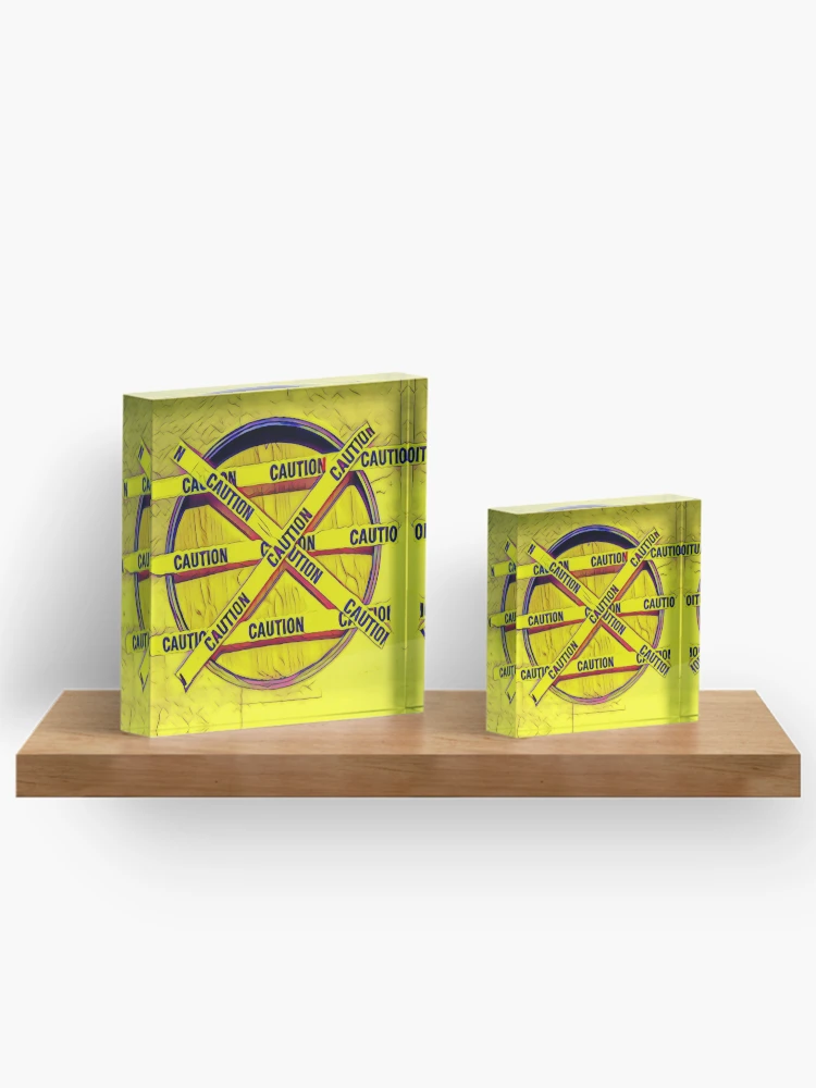Thumbnail 3 of 5, Acrylic Block, Caution designed and sold by RandaRubyRed.