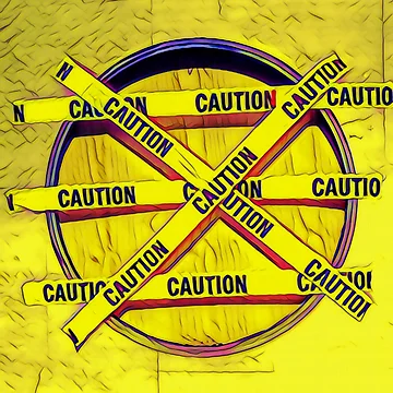 Artwork thumbnail, Caution by RandaRubyRed
