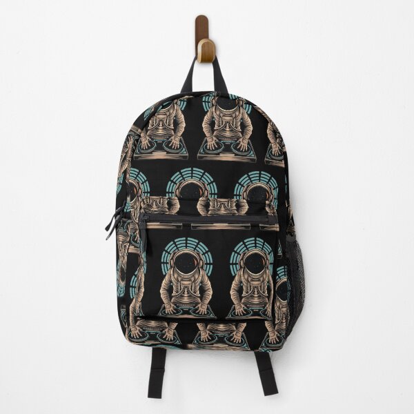 Item preview, Pattern of DJ astronaut playing in space designed and sold by coffeeapparel.