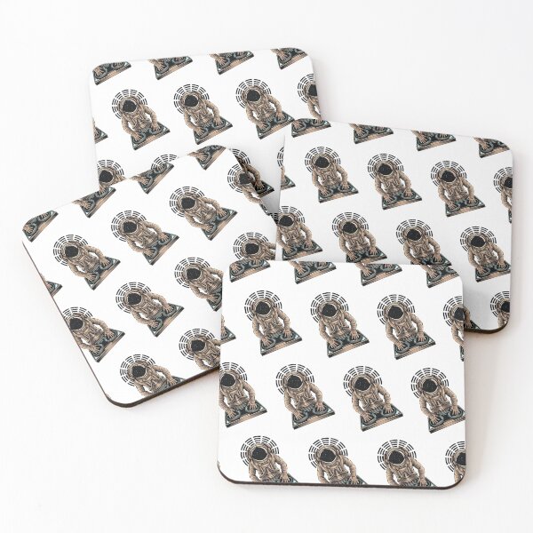 Item preview, Pattern of DJ astronaut playing at a party in space designed and sold by coffeeapparel.