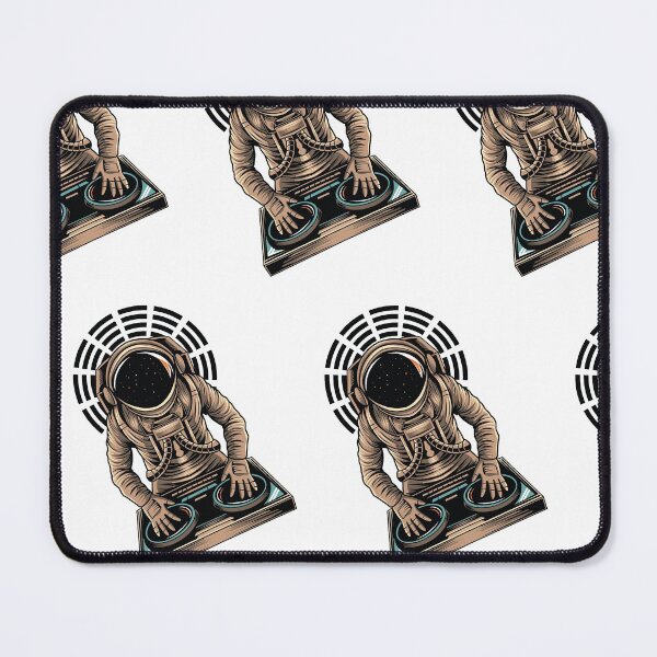 Item preview, Pattern of DJ astronaut playing at a party in space designed and sold by coffeeapparel.