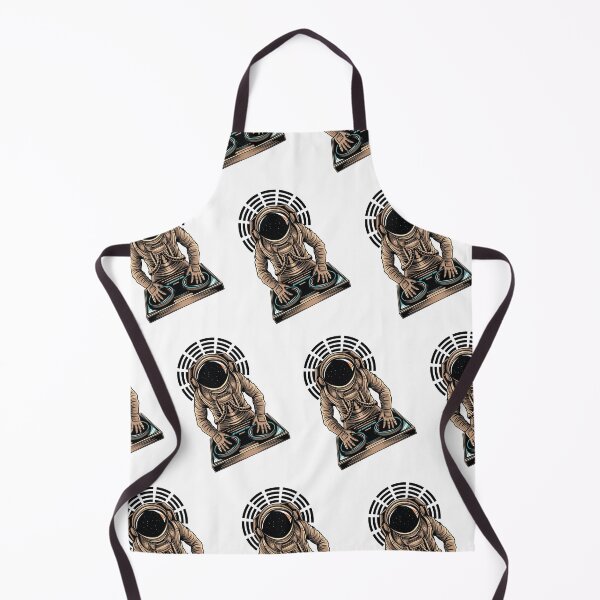 Item preview, Pattern of DJ astronaut playing at a party in space designed and sold by coffeeapparel.
